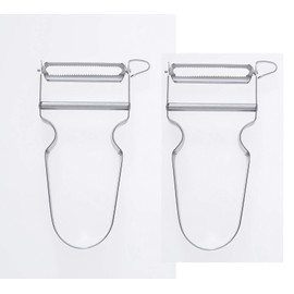 Zena Swiss OTHER 2 Pack-Swiss Star Vegetable Peeler, Carbon Steel Blade and Stainless Handle, 15