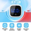 Aquarium Thermometer, Mini Aquarium Thermometer Digital, LED Display, High Precision