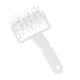 sourcing map Pizza Dough Docker Roller Plastic Pastry Bubble Docker Roller with Spikes Pizza Oven Accessories for Home and Commercial Pizza Cookie Pie Pastry Bread (18.5cm/ 7.3")