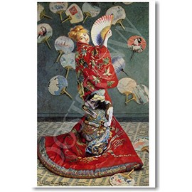 Claude Monet - Madame Monet in a Japanese Kimono 1875 - NEW Fine Arts Poster
