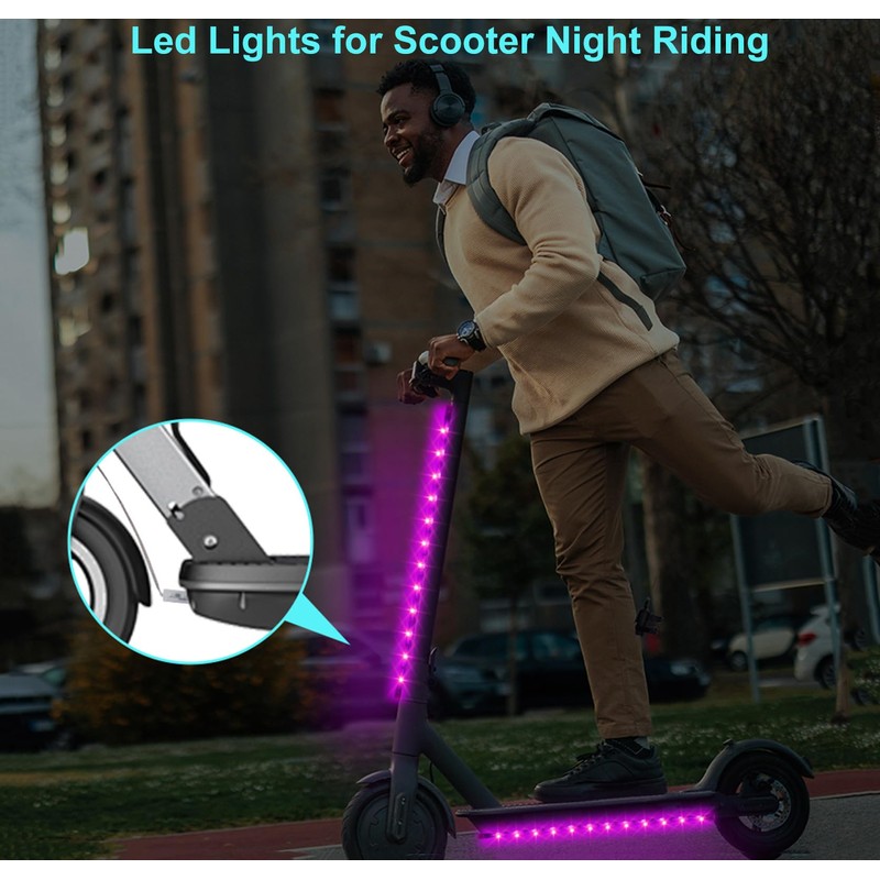 2 Sets 2pcs 15.6in LED Bike Lights Kit for Night