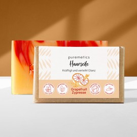 Puremetics Hair Soap Grapefruit Cypress 75g