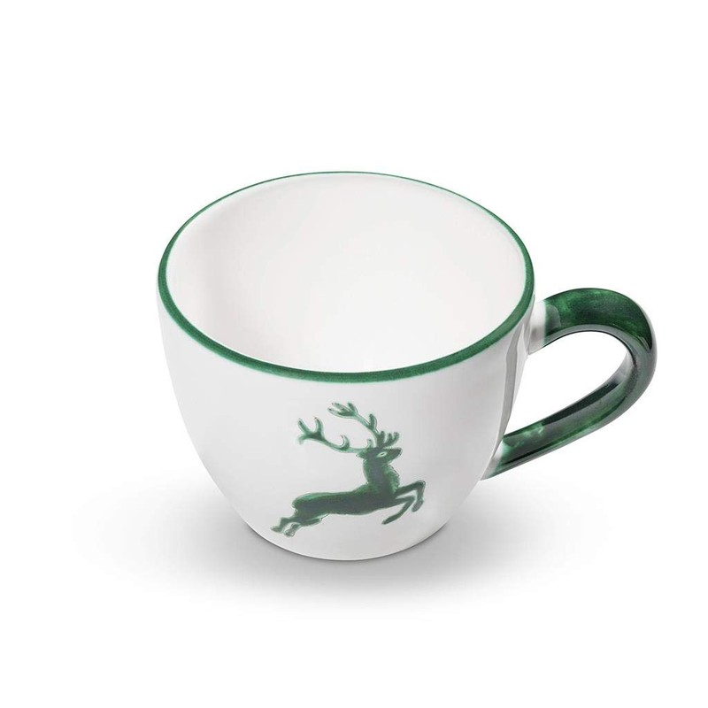 GMUNDNER KERAMIK Tea Cup Maxima Capacity 0.4 Litres Green Deer