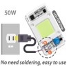 Vrabocry 50W 220V COB High Power Cool White 10000K-15000K LED