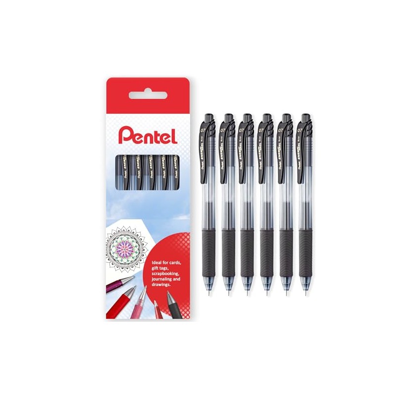 Pentel Energel X BL107 Retractable Gel Rollerball Pens - 0.7mm