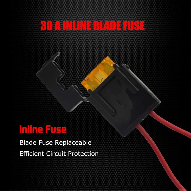 Ampper 4 Lead Wiring Harness for LED Rock Lights, LED
