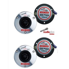 (2 Pair) Audiopipe ATR-3721 350W Max 4 Ohm Titanium Super Bullet Tweeters