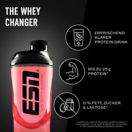 ESN ESN ISOCLEAR Whey Isolate Protein Pulver, Strawberry Lime, 908 g, Proteinlimo mit fruchtig leckerem Geschmack, clear Whey - made in Germany