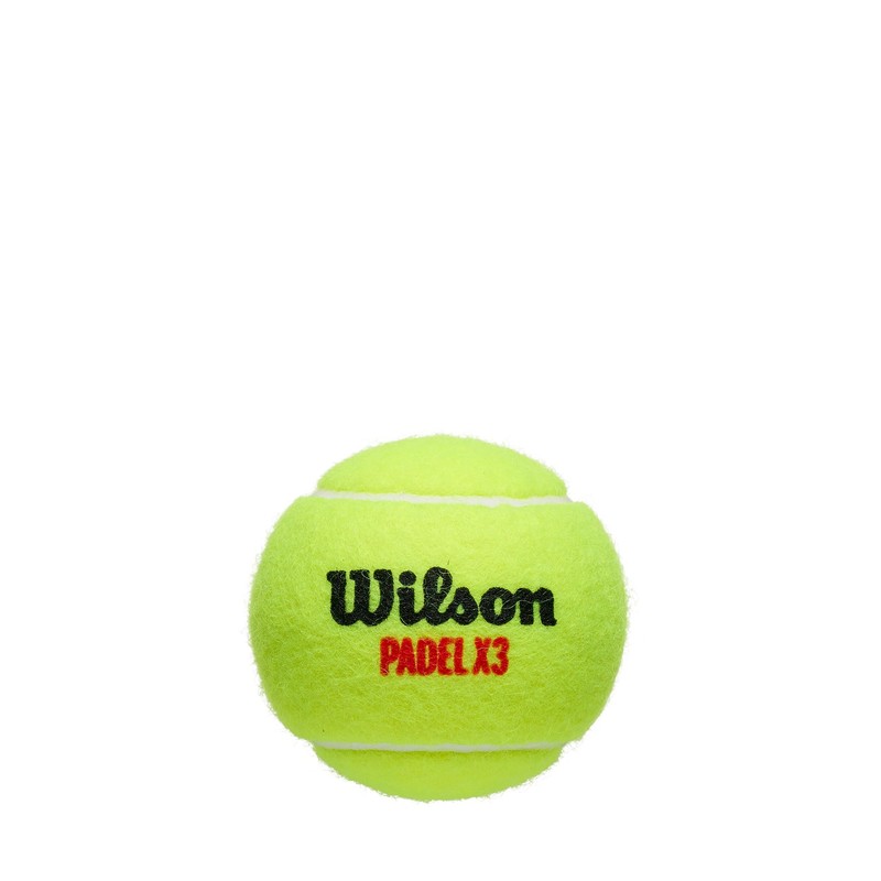 Wilson X3 Padel Ball - Yellow, 3 Ball Can