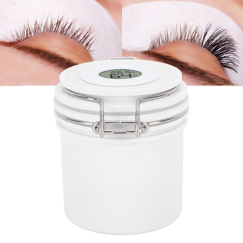 200ml Eyelash Glue Storage Tank with Screen Display Sealed Jar