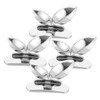 COHEALI 4pcs Acrylic Butterfly Toilet Lid Lifter Handles Anti-Touch Design