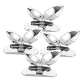 COHEALI 4pcs Acrylic Butterfly Toilet Lid Lifter Handles Anti-Touch Design Easy to Install Toilet Seat Handles for Bathroom Use
