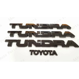 Toyota OEM OVERLAY Gloss black Door Rear Tailgate Tundra Toyota Emblem Fit 2007-2013 Tundra