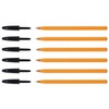 BIC 6 x Black Hexagonal Fine Point Ballpoint Pens