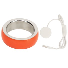 Smart Health Ring Orange Sleep Body Temperature Steps Monitor 18mah Portable Fitness Smart Ring for Gift 22mm / 0.87in