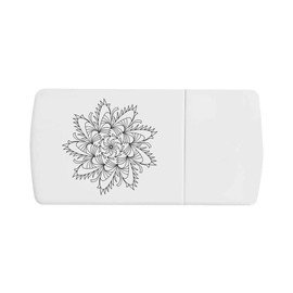'Lineart Doodle ' Pill Box with Tablet Splitter (PI00033215)