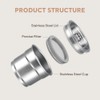 RECAFIMIL Reusable ILLY Coffee Pods Compatible Refillable Stainless Steel Coffee
