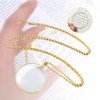 Magnifying Glass Necklace,Magnifying Glass Pendant,Pendant Monocle Magnifier Pendant Lens Magnifier