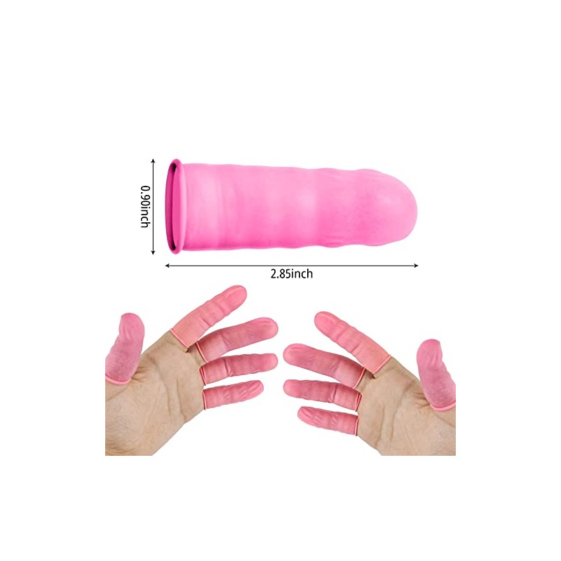 MELGO 200 Pcs Disposable Finger Protectors, Finger Cots, Latex Anti-Static
