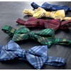 Spring Notion Men's Plaid Woven Bow Tie Blue