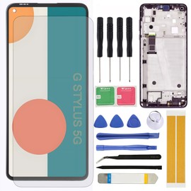 Screen Replacement for Motorola Moto G Stylus 5G 2021 6.8'' XT2131 XT2131-1 XT2131-4 Assembly LCD Display Touch Screen Digitizer with Tools Frame