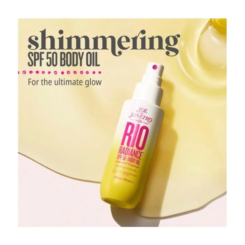 Sol Janeiro Rio Radiance Spf 50 Shimering Body Oil Sunscreen
