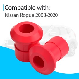 Front and Rear Polyurethane Subframe Bushing Kit Compatible with Nissan Rogue 2008-2020 Replace 54466-JD000 54467-BR00A, 4 Pcs Poly Sub Frame Bushing