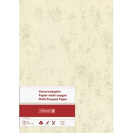 Brunnen Multifunktions-Universalpapier, A4, 120 g/qm, chamois/marmoriert
