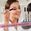LGSZGDCN Brown Eyeshadow Stick and Sponge Makeup Brush Smooth Cream
