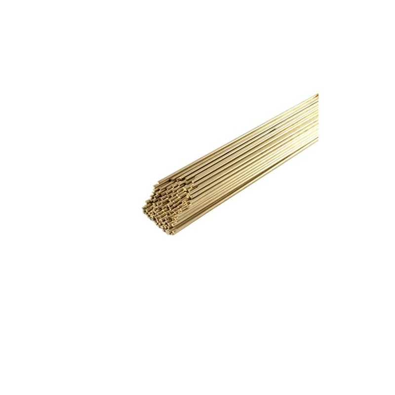 Low Fuming Bronze RBCuZn-C LFB Bare Bronze TIG/Brazing Rod 1/8"X36"