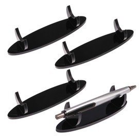 beinkmake 4Pcs Acrylic Pen Holder Display Stand Pencil Brush Rack Organizer Makeup Brush Organizer Desk Paintbrush Drying Rack for Office Home School, Black