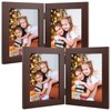 Frametory, 5x7 Double Picture Frame - Real Glass Hinged 2