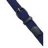 Belts.com Leather Covered Buckle Woven Elastic Stretch Belt, Navy, (L(37"-39")