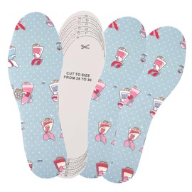 WLLHYF 3 Pairs of Children's Insoles for Shoes, Soft and Breathable Children's Insoles for Children, Memory Sponge Shoe Insoles in Any Size for Children and Toddlers (Set 6)