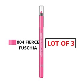 Rimmel Scandaleyes Brow & Eyeliner 004 FIERCE FUCHSIA  WATERPROOF - LOT OF 3