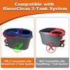 Hezane 2 Microfiber Mop Head Refills and 2 Chenille Mop