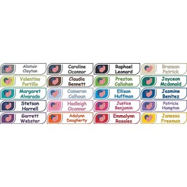 All-purpose, Custom Name Labels, Multiple Colors And Sizes, Waterproof, Microwave And Dishwasher Safe, Washer And Dryer Safe, Labels For School, Labels For Bottles, Labels For Kids, Camp Labels