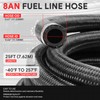 J2 Engineering AN 25FT 0.44" ID Nylon Braided CPE Fuel