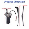 Silscvtt 12V Electric Windshield Wiper Motor Hard Coated Kit Replacement