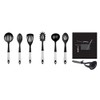 Chef Aid Black Nylon Spaghetti Spoon with Rest and Grip
