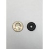 Recessed Black Rubber Bumper Pads with Hole - 25 Pcs