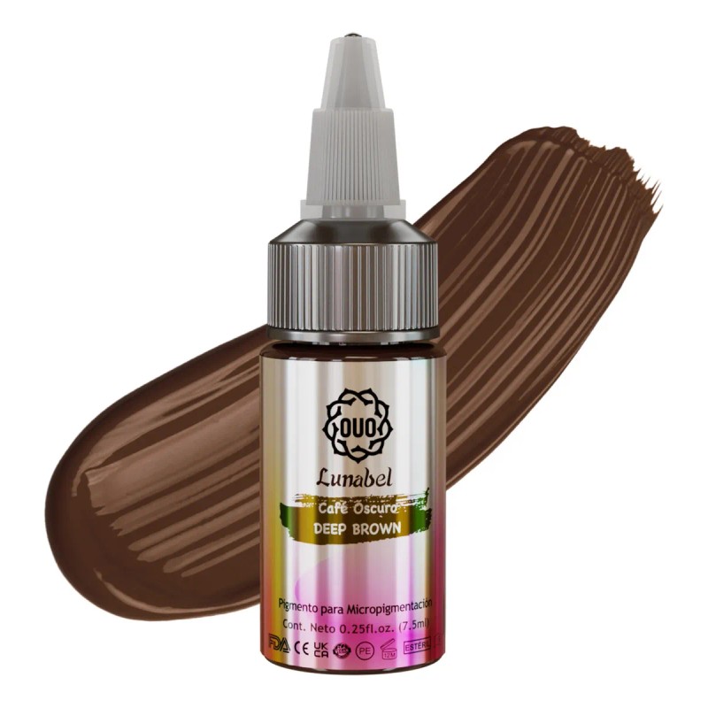 Tinta Ouo Lunabel Microblading 7.5ml Pigmento 10 Tonos Color Café