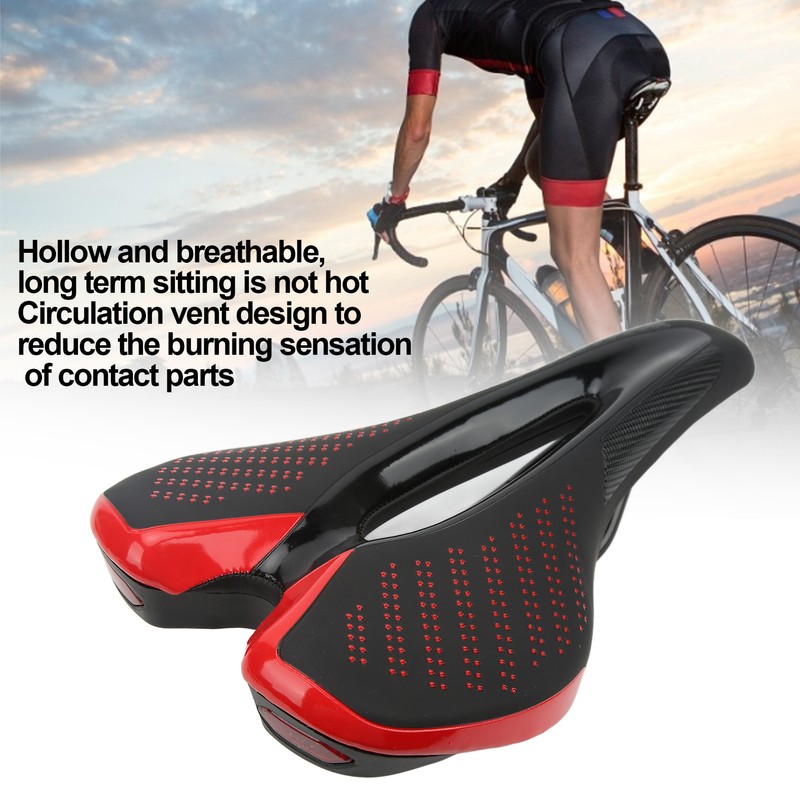 MTB Bicycle Saddle Cushion Bike Saddle Rail Hollow Breathable Soft