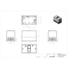 KlingerBorn ISKRA MS25 Motor Circuit Breaker with Housing - Models 0.1 to 32A, Overload and Short Circuit Protection, Phase Failure Sensitivity, for AC Electric Motors | 4-6.3 A