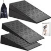 Squat Wedge for Heel Elevated Squats: Adjustable Rubber 4Pcs Calf