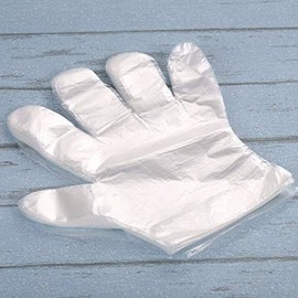 100pcs/Lot Disposable Gloves Garden Household Restaurant Kitchen BBQ Plastic Transparent Eco-Friendly PE Gloves Accessories