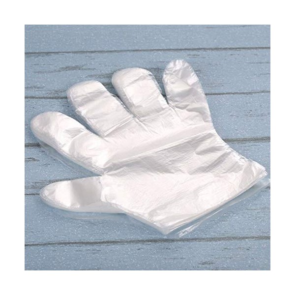 100pcs/Lot Disposable Gloves Garden Household Restaurant Kitchen BBQ Plastic Transparent