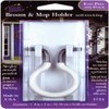 MAGIC MOUNTS 3724 Broom/MOP Holder 1PK, White