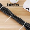 300PCS Cable Ties Multi Size Long Zip Ties for Home