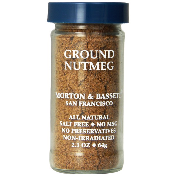 Morton & Bassett Ground Nutmeg, 2.3-Ounce Jars (Pack of 3)